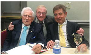 From left to right: Drs. Leonard Linkow, Richard Hughes, and Manuel Chanavaz at the 2015 Eastern District AAID conference in Baltimore, Maryland, where Dr. Linkow received the AAID Lifetime Achievement Award